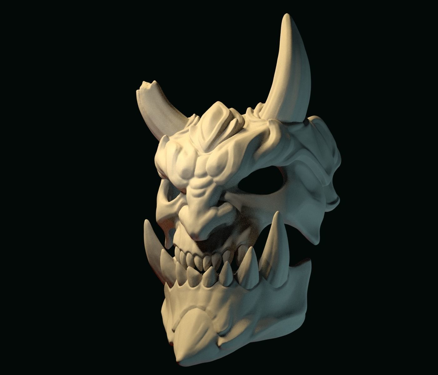 demon mask 3D print model_10