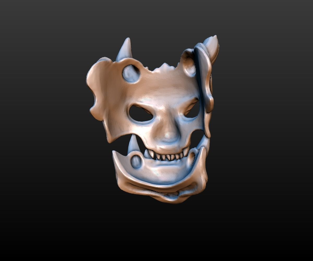 demon mask 3D print model_1