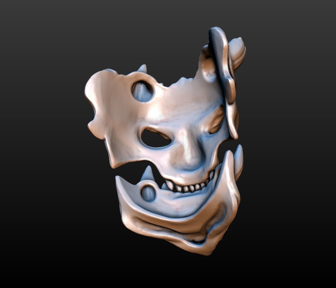 demon mask 3D print model_6