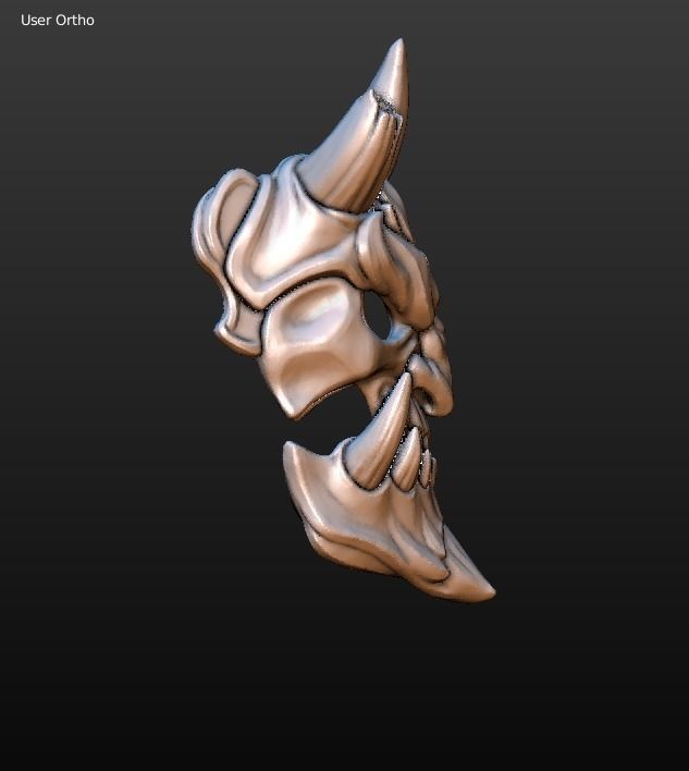 demon mask 3D print model_12
