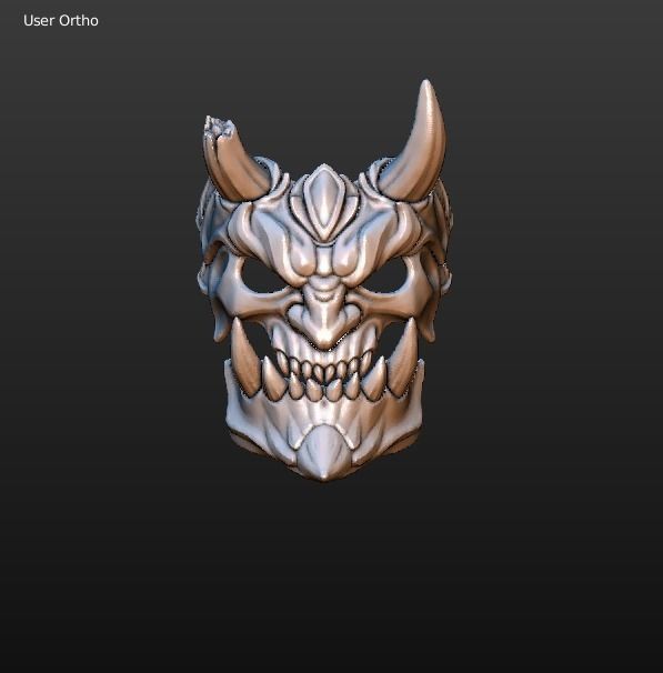 demon mask 3D print model_11