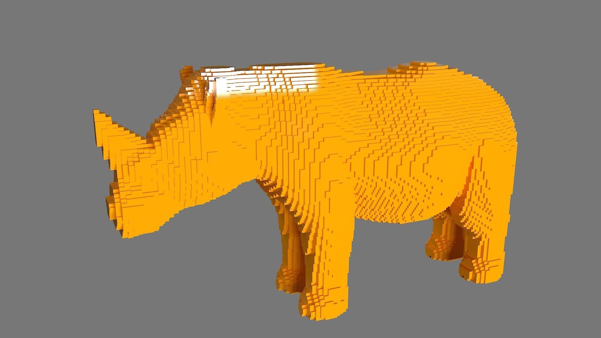 AS LowRez Series - Rhino 3D print model_2