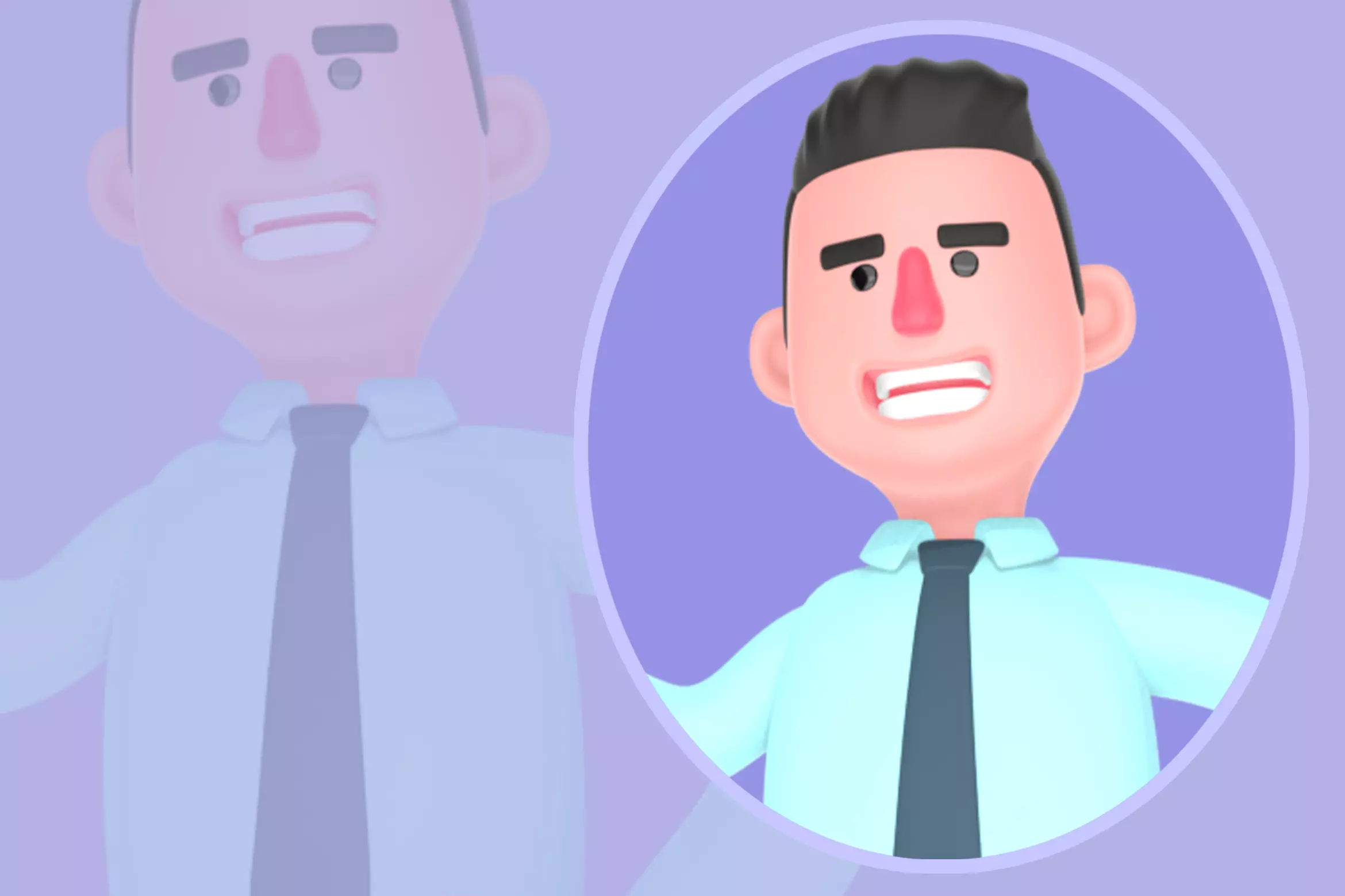Stylized 3D Male Finance Expert Character-Winning Business Pose 3D model