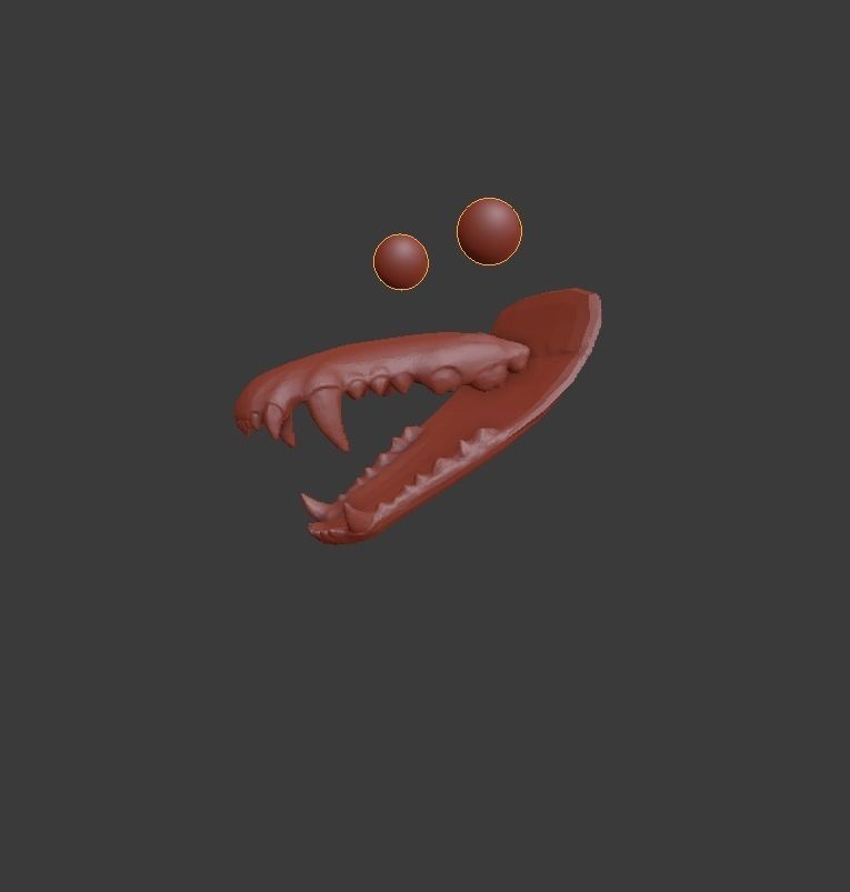 Wolf head 3D print model_10