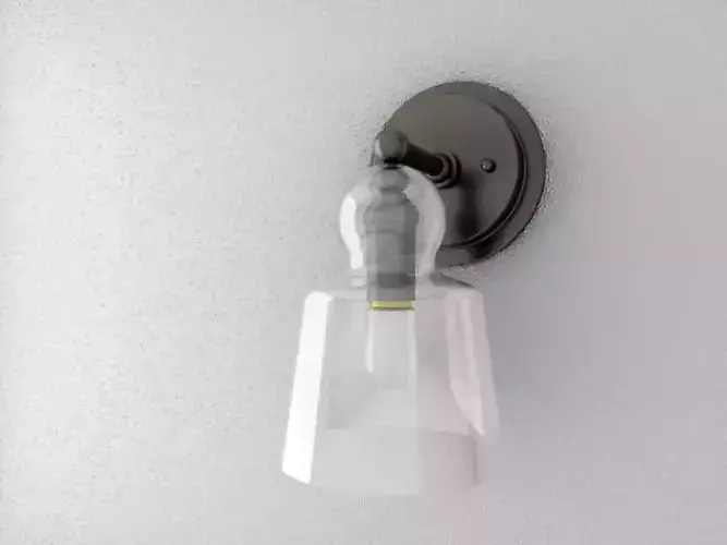 Lander Pewter Sconce Low-poly 3D model