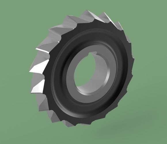 Disk milling cutter 3D model