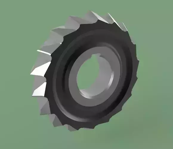Disk milling cutter 3D model