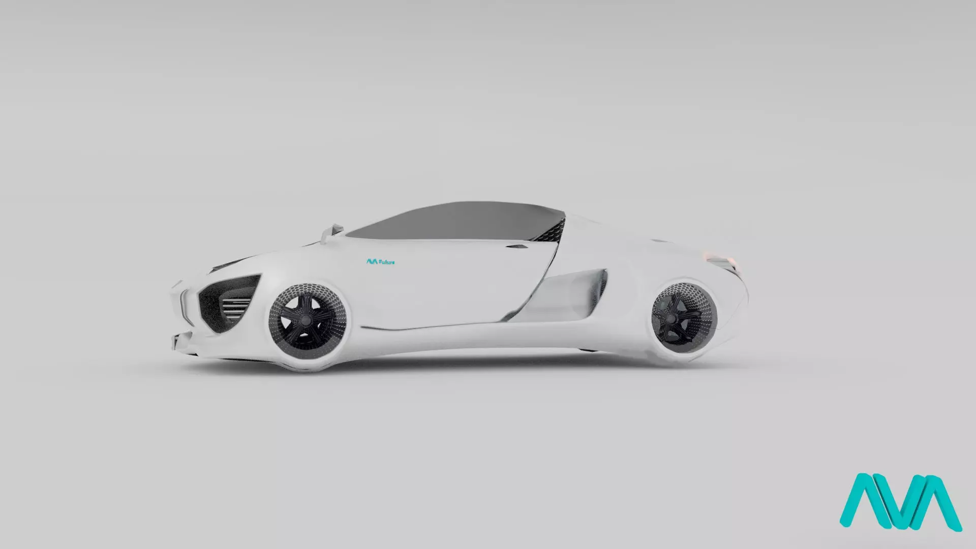 Futuristic Car AVA Concept Free low-poly 3D model_0