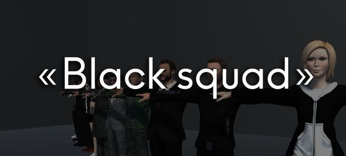 Black squad 3D model