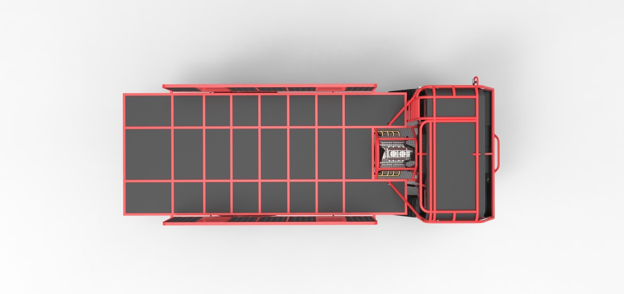 Truck with Mattracks Suspension tracks 3D model_8
