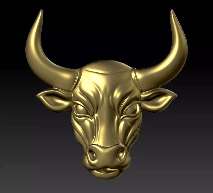 Bull Head 3D Model 3D print model