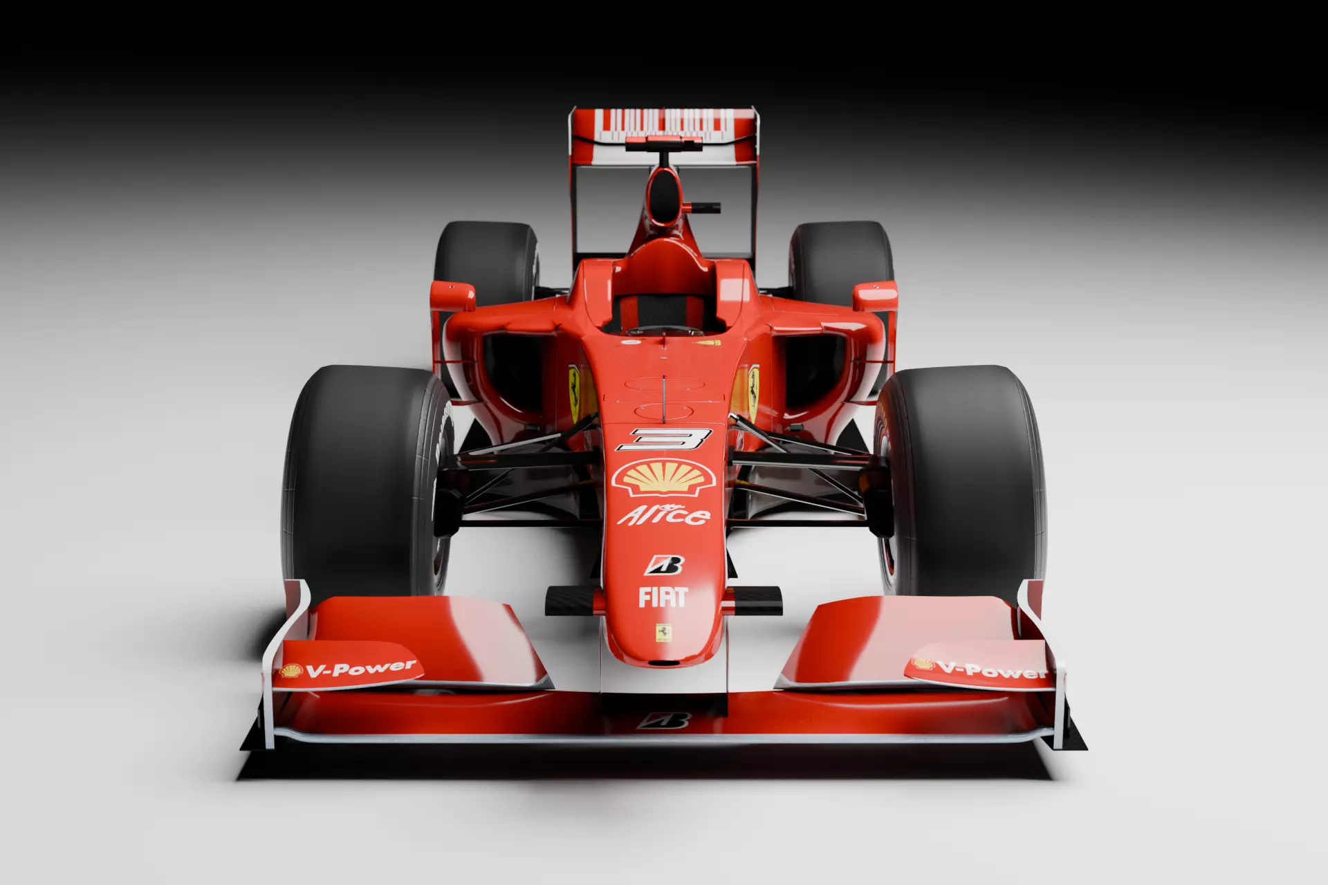 Ferrari F1 Car F60 2009 Season free VR / AR / low-poly 3D model
