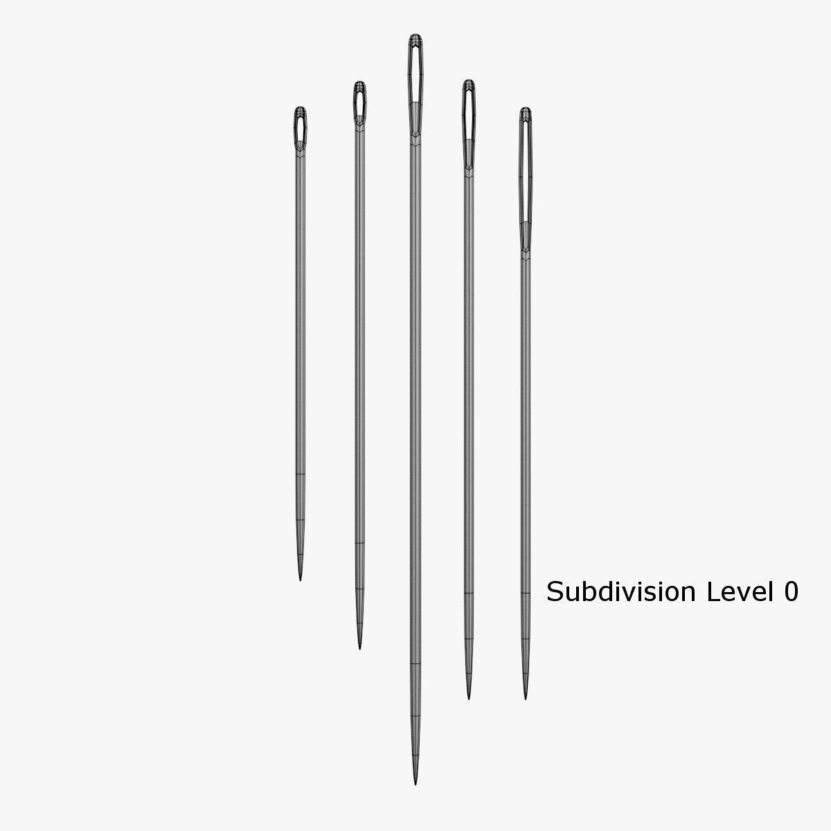 Needles four 3D model_4