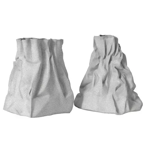 Paper bag 11 3D model 6