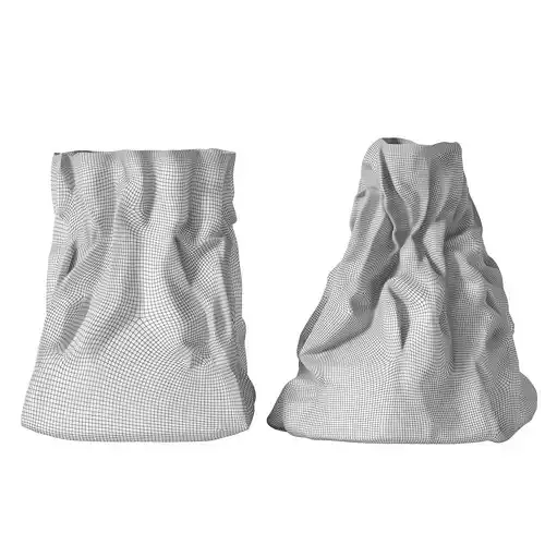 Paper bag 11 3D model 4