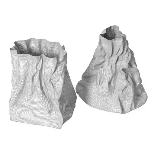Paper bag 11 3D model 5