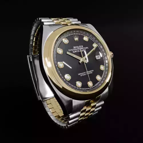 ROLEX Datejust 36 Black Domed Jubilee 3D model