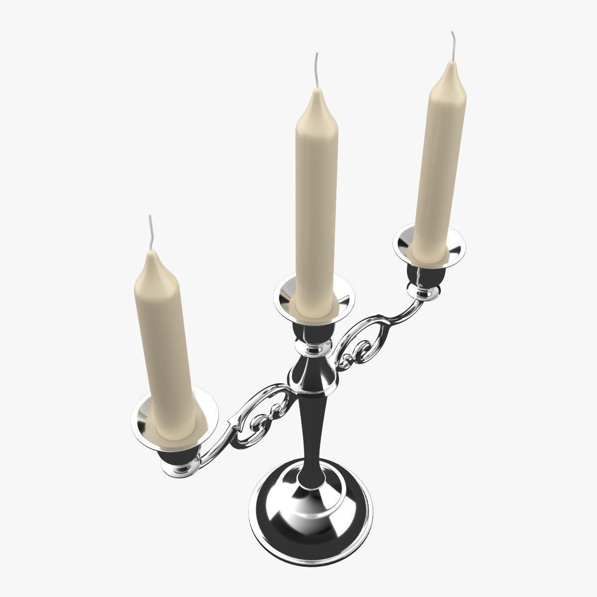 Candlestick candelabra 3D model_1