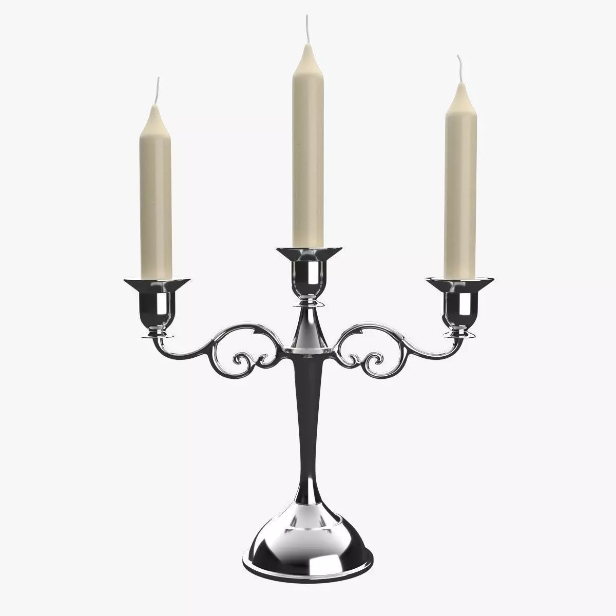 Candlestick candelabra 3D model_0