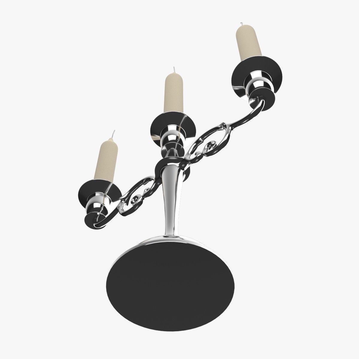 Candlestick candelabra 3D model_2