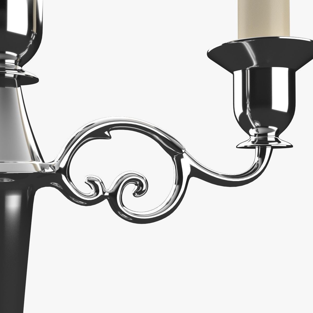Candlestick candelabra 3D model_3