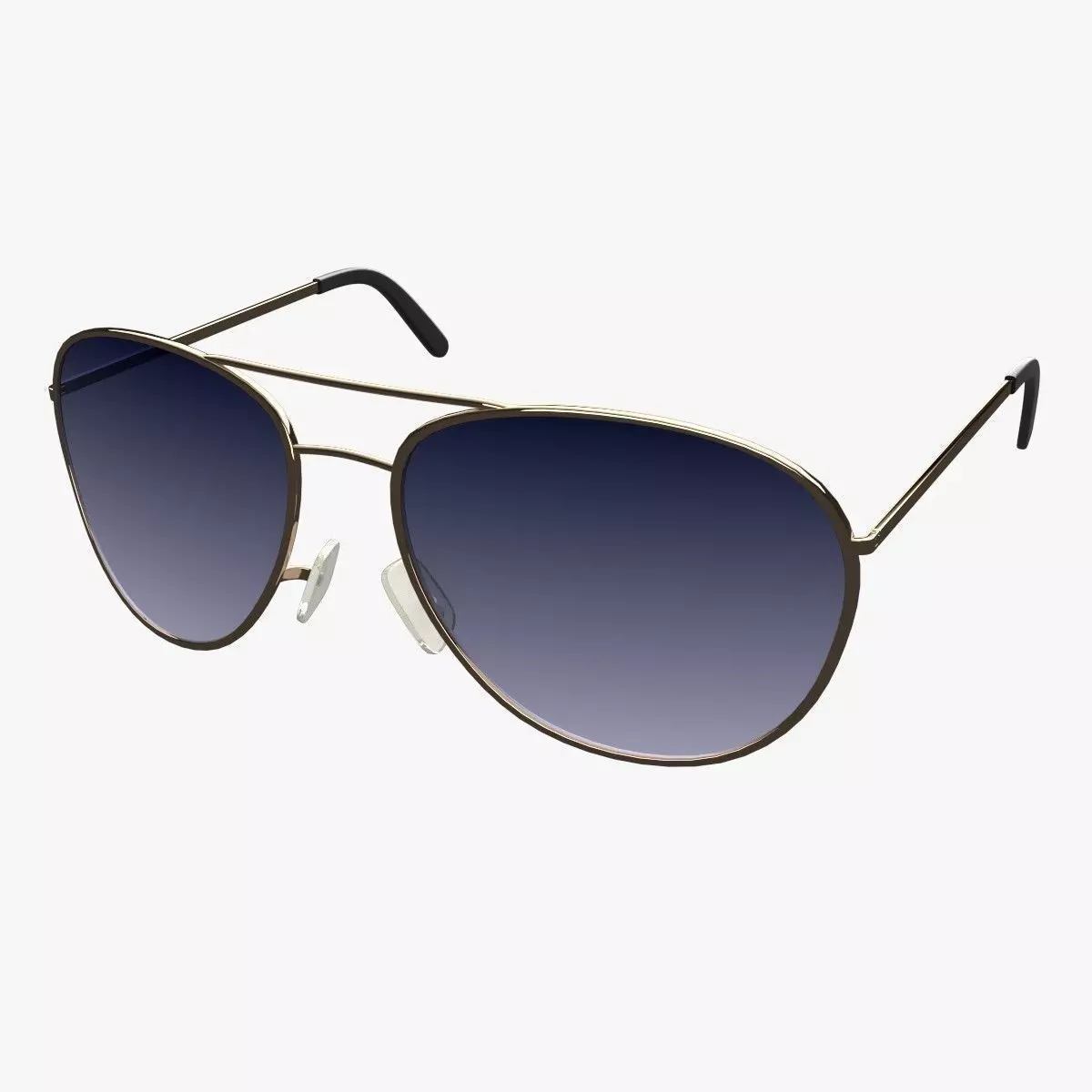 Sunglasses aviator 3D model_0