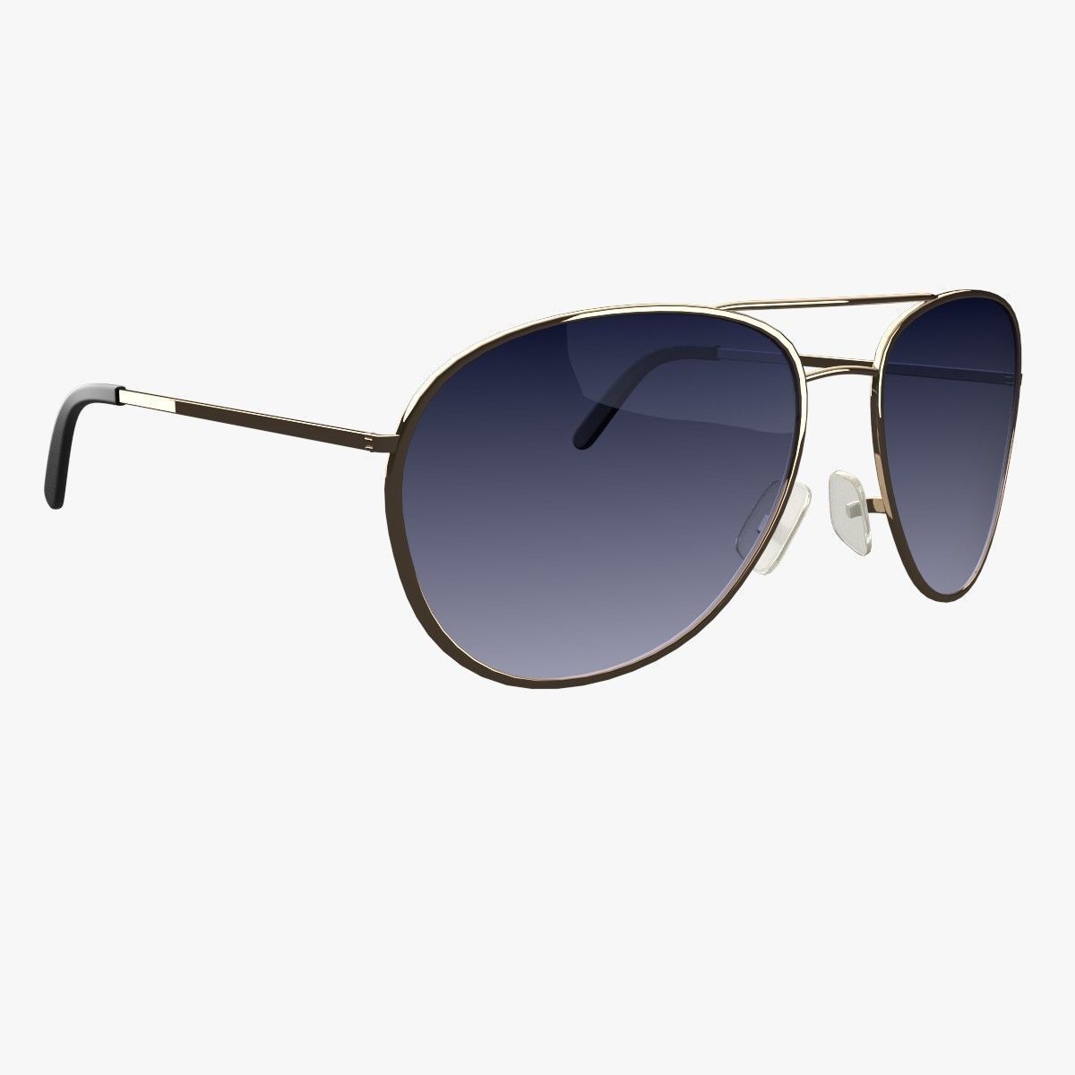 Sunglasses aviator 3D model_1