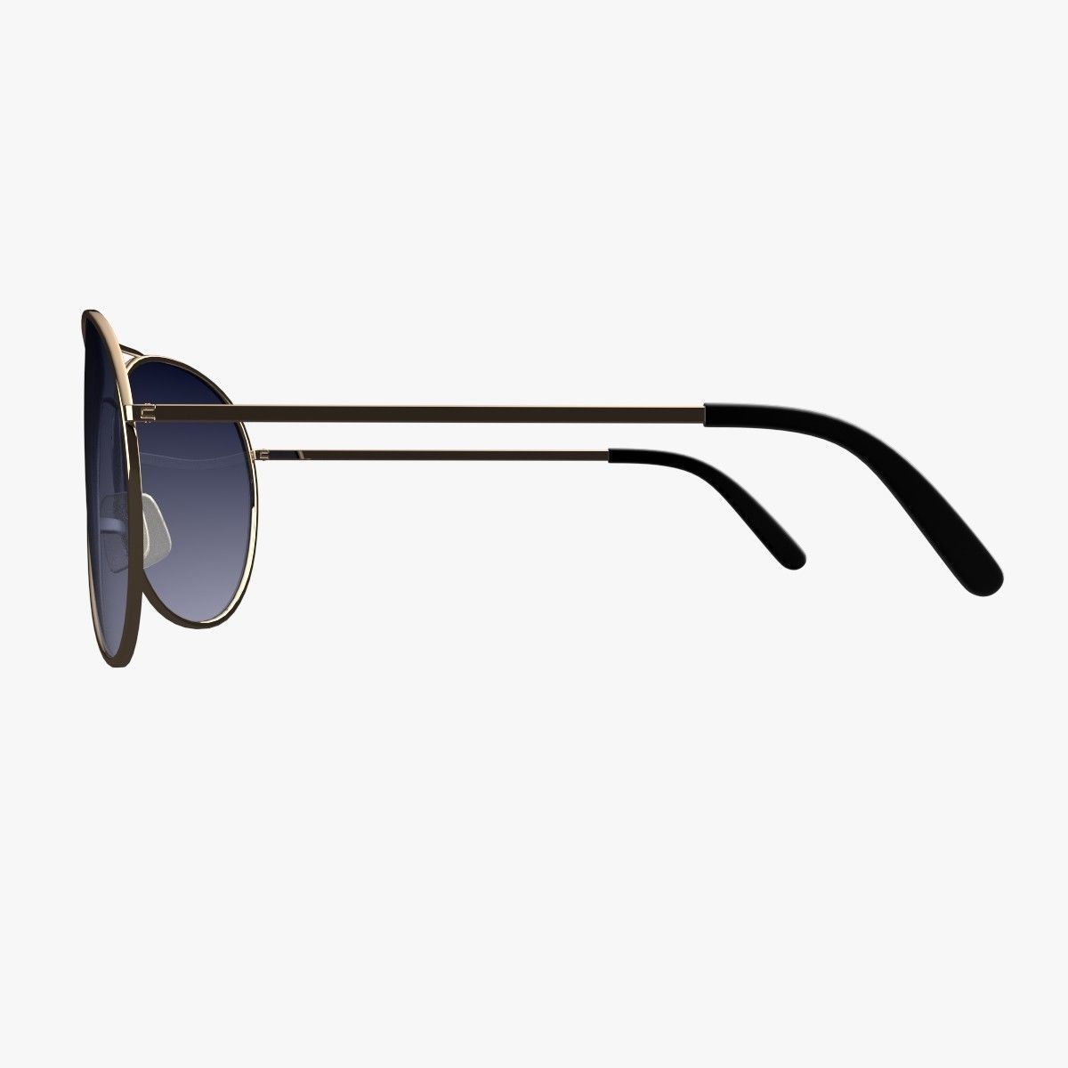 Sunglasses aviator 3D model_3
