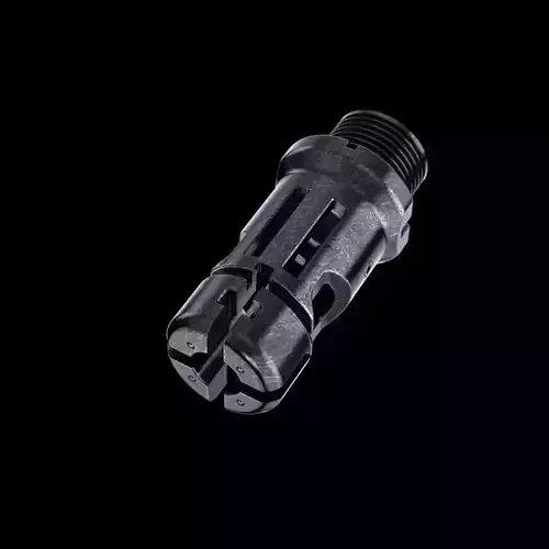 Muzzle brake down mechanical part stl