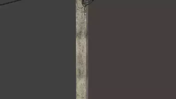 Yard Lamppost 3D model 6
