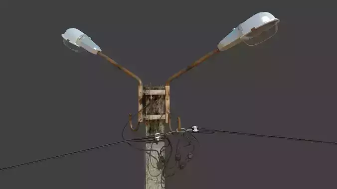 Yard Lamppost 3D model