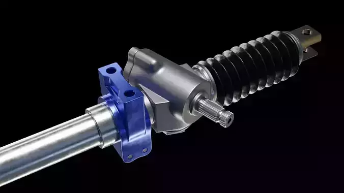 Steering Rack 3D model 7
