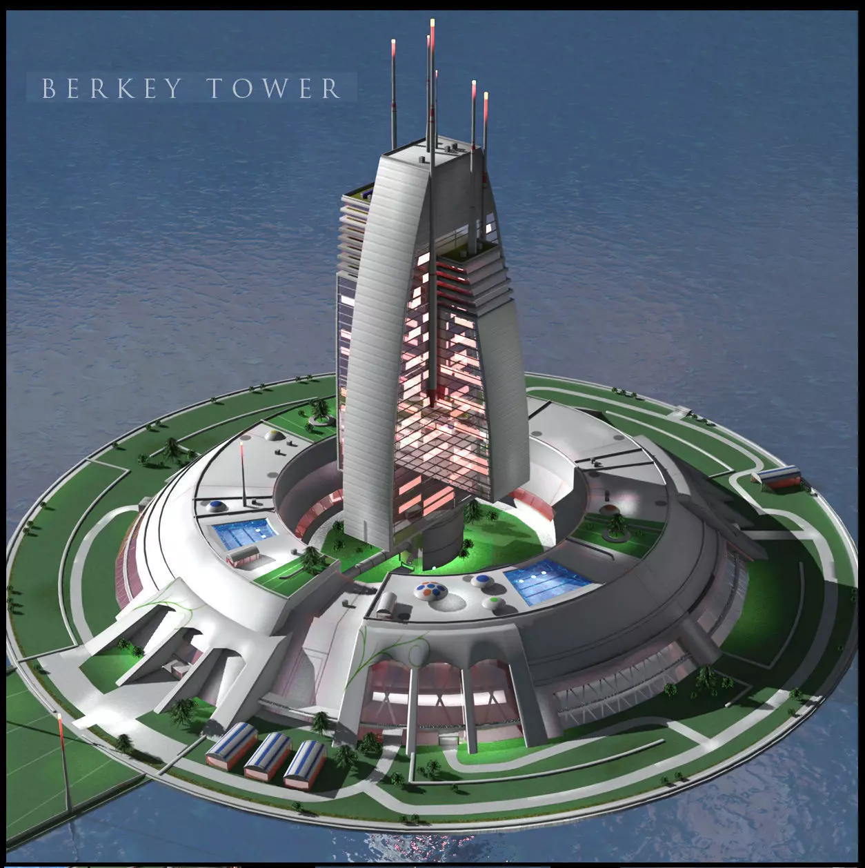 Berkey Tower 3D model_0