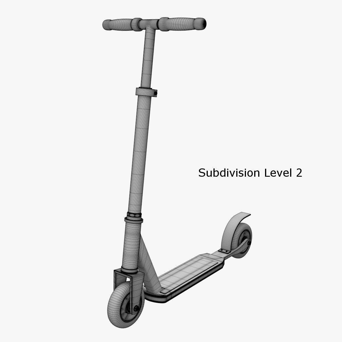 Kick Scooter 3D model_12
