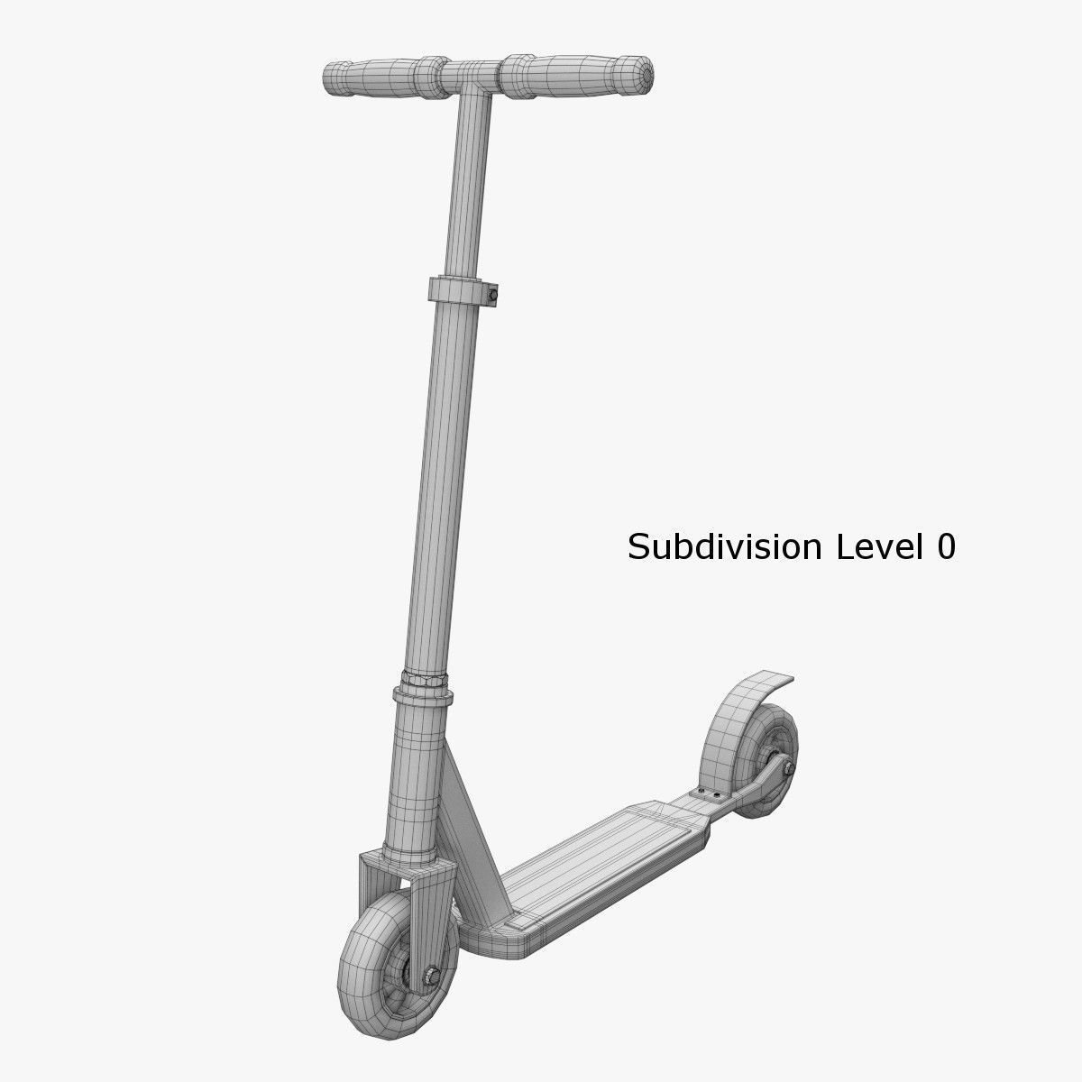 Kick Scooter 3D model_10