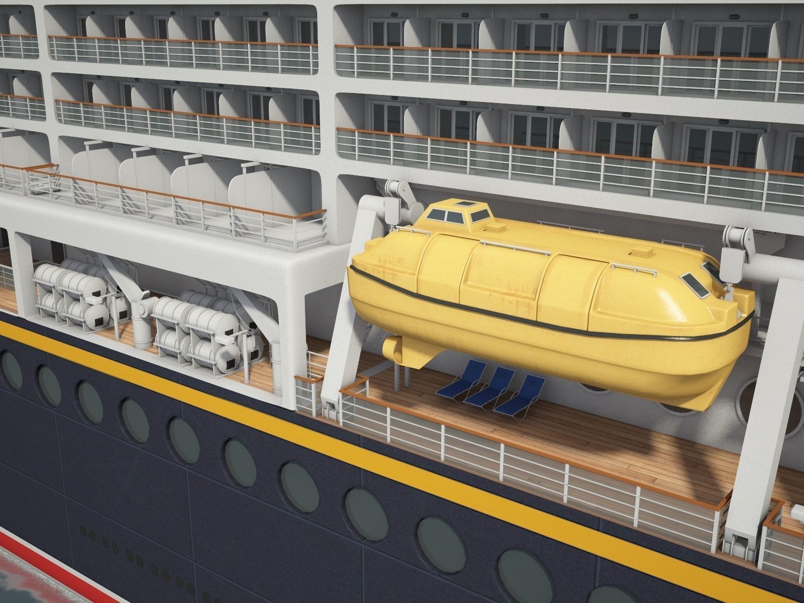 Disney Dream Cruise Ship 3D model_16