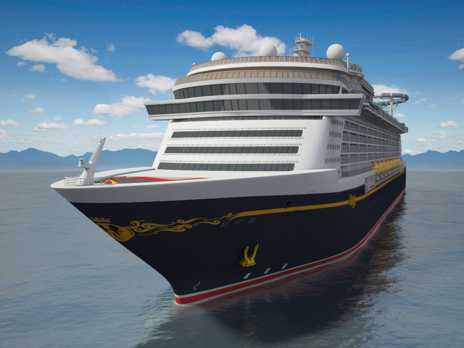 Disney Dream Cruise Ship 3D model_2