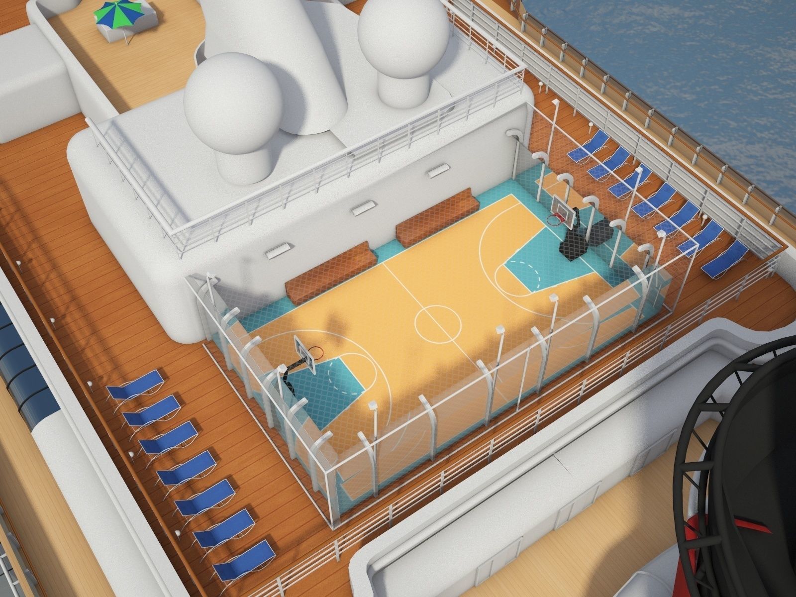 Disney Dream Cruise Ship 3D model_14