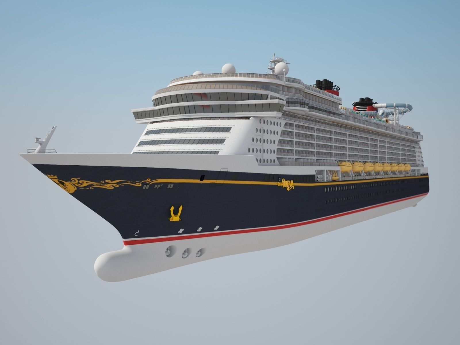 Disney Dream Cruise Ship 3D model_15