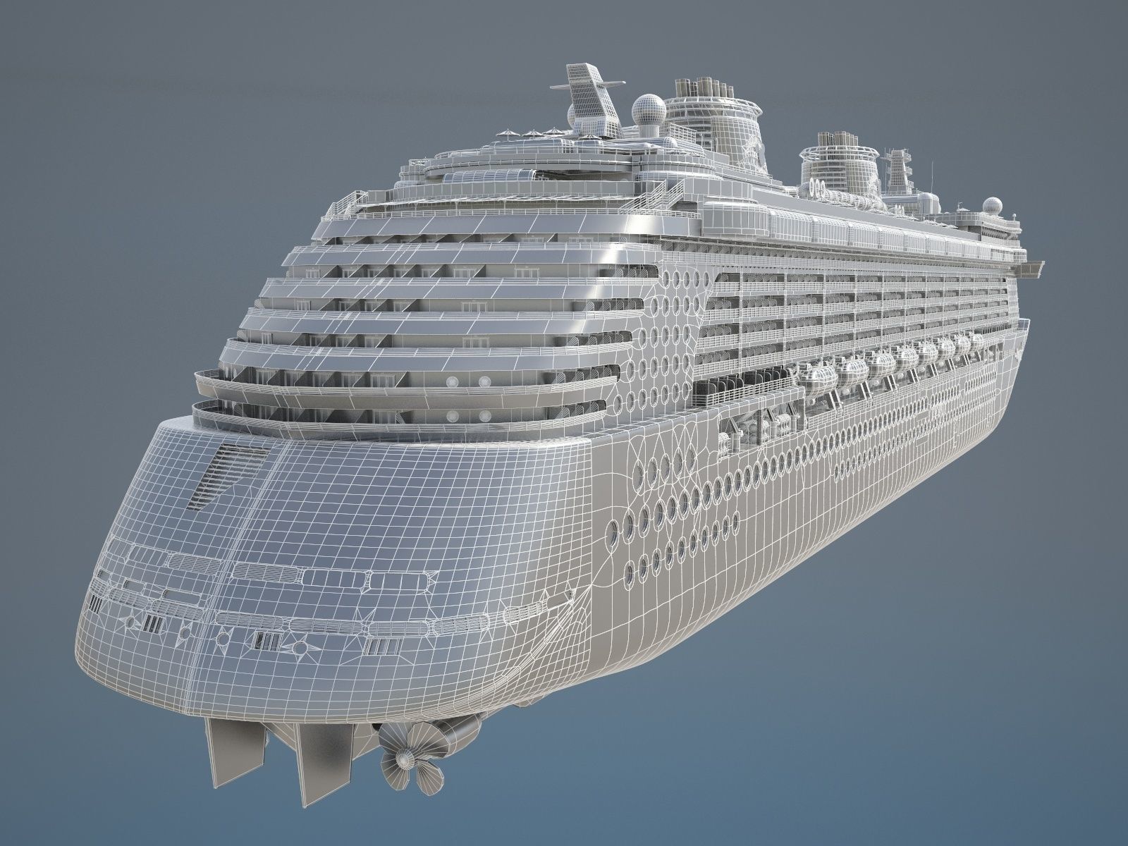 Disney Dream Cruise Ship 3D model_25