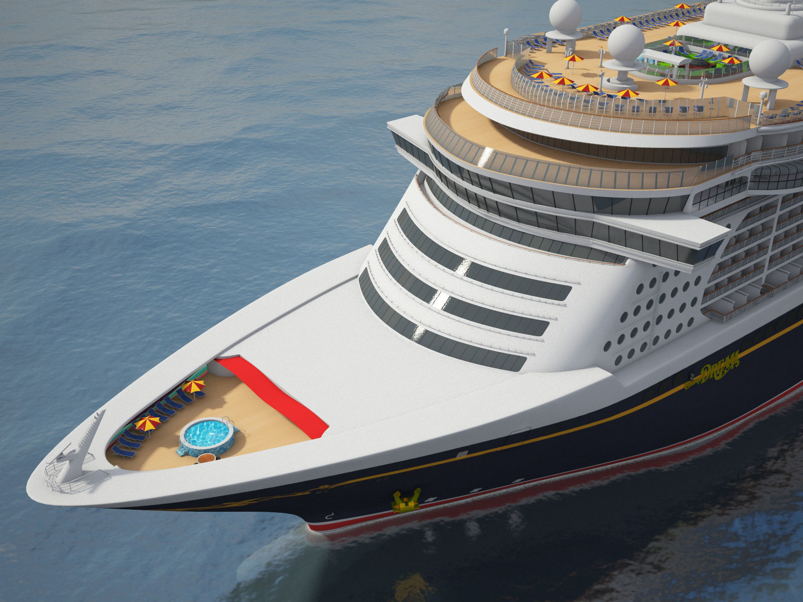 Disney Dream Cruise Ship 3D model_6