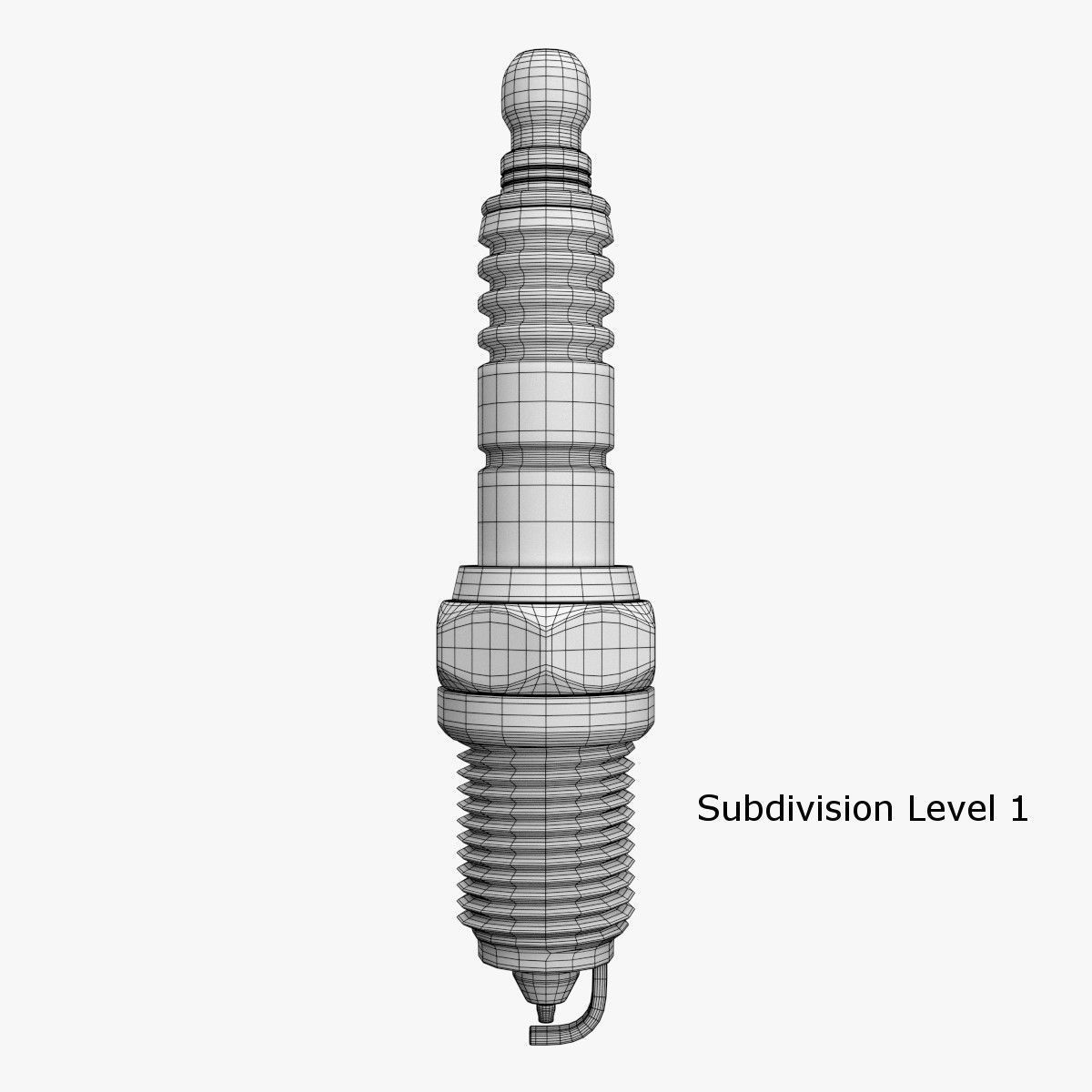 Spark Plug 3D model_4