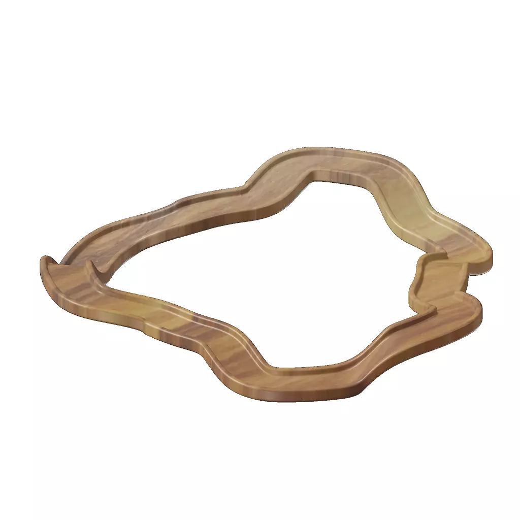 Wooden Sports Toy Race Track 3D model