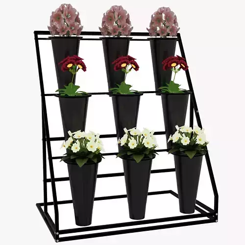 Flower Display Stand 3D model