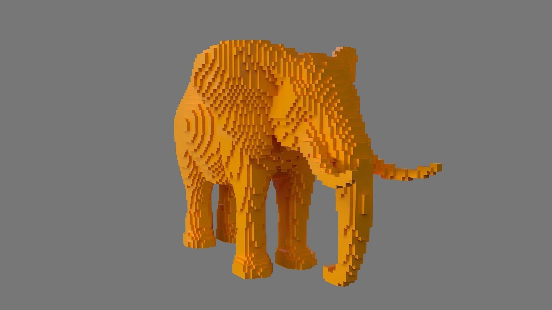 AS LowRez Series - Elephant 3D print model_2