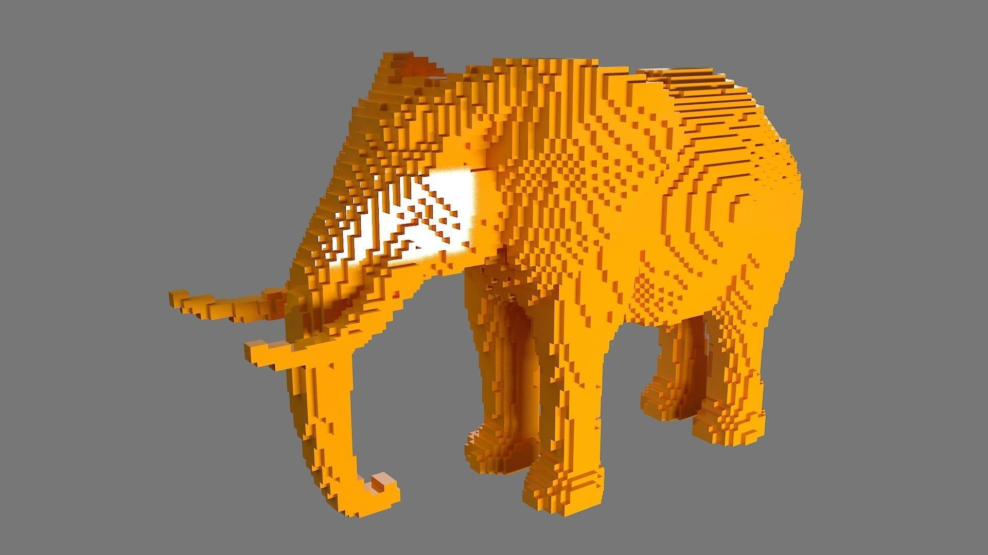 AS LowRez Series - Elephant 3D print model_4