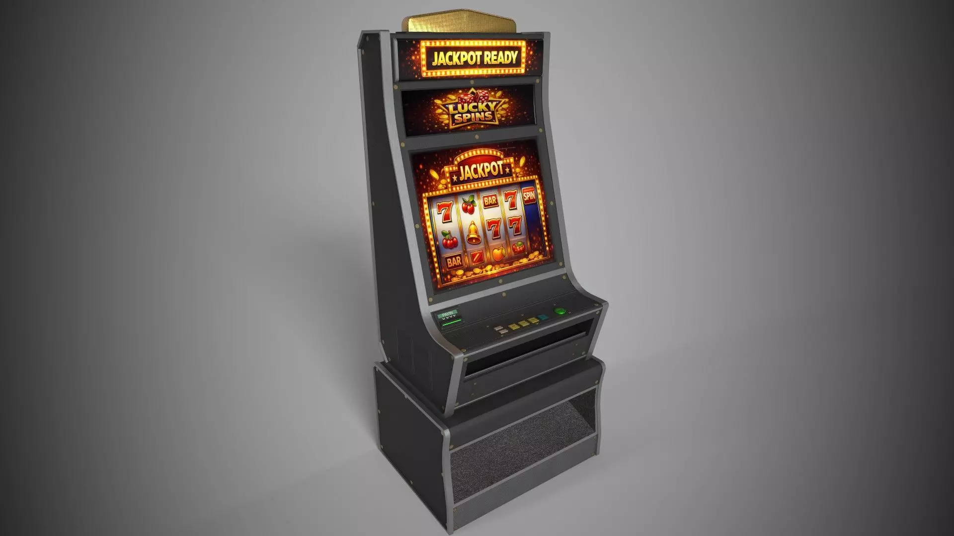 Casino Slot Mashine Low-poly 3D model