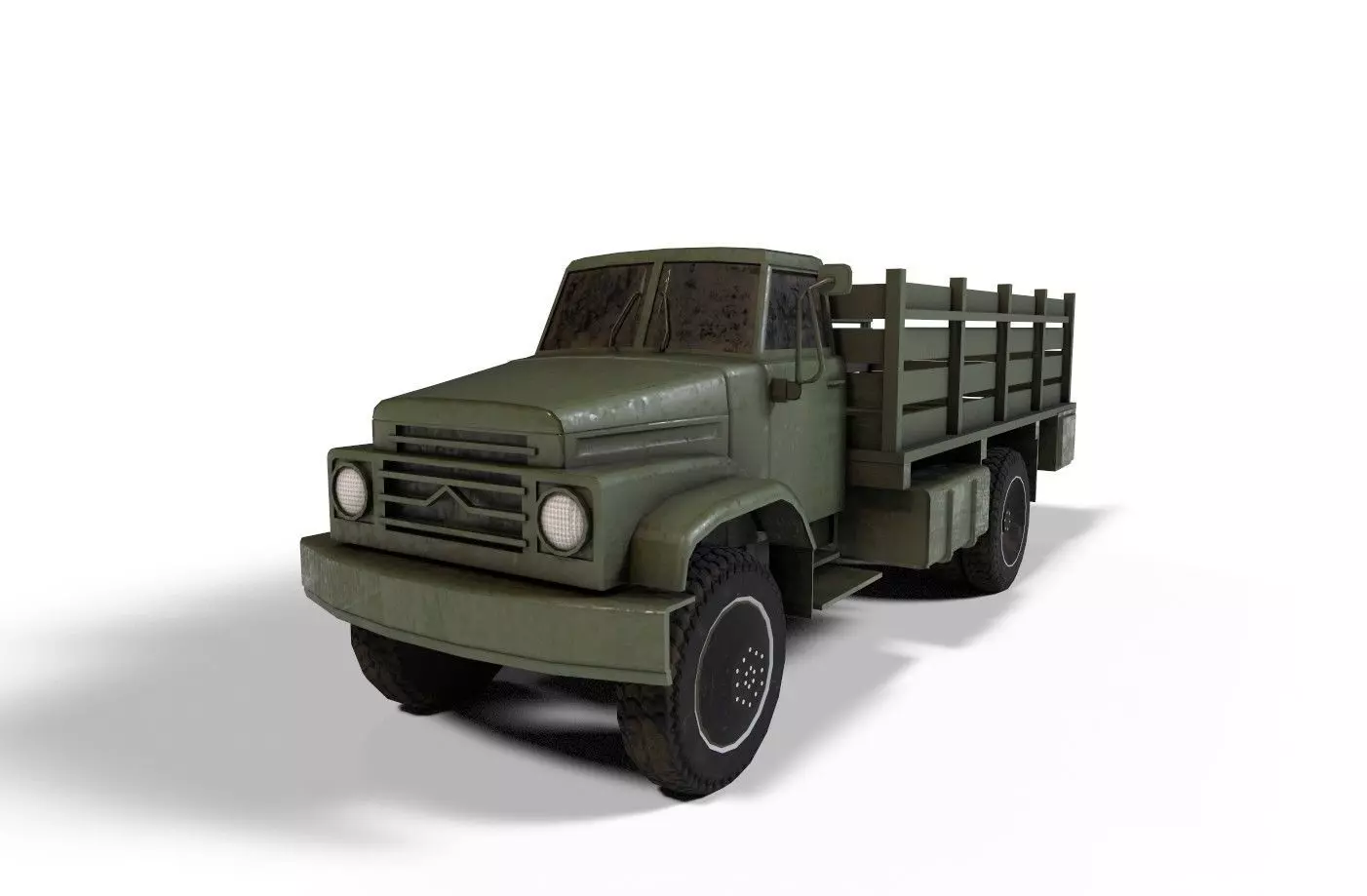 sungri truck lowpoly Low-poly 3D model