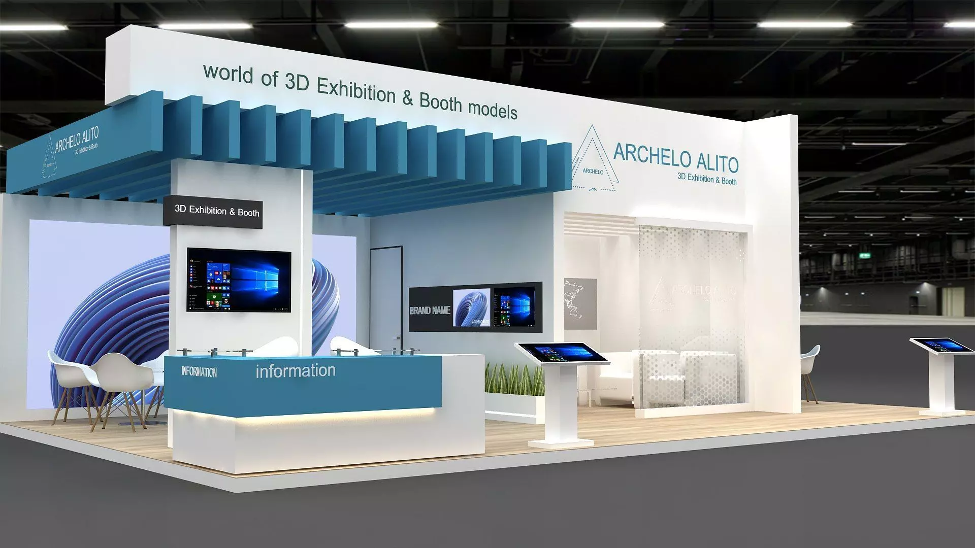 3d exhibition booth 3D model