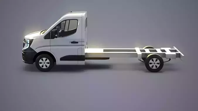 Renault Master 2025 Chassis Cab - Realistic PBR Textured  Low-poly 3D model 2